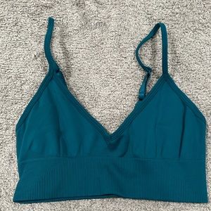 Teal Lulu sports bra